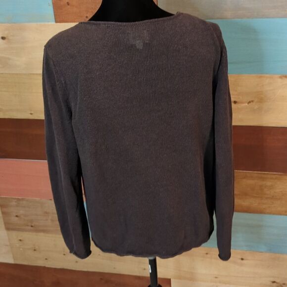 Size 2 linen blend sweater Chico's - Picture 3 of 4